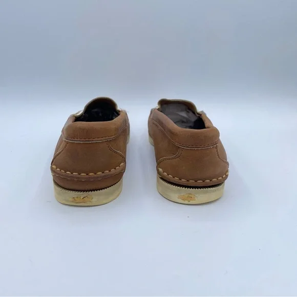 Ralph Lauren Equestrian Loafers 7 1/2 Tan/White - Picture 8 of 16